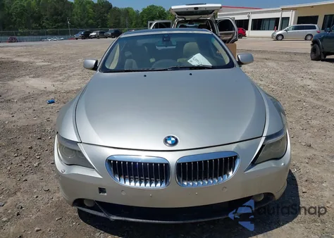 2005 BMW 6 Series 645Ci from USA, damaged, VIN WBAEH73485B191777